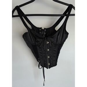Ego Corset Top Women S Black Sleeveless Bustier Strapless Bra